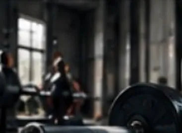 Athletes lifting in a gym